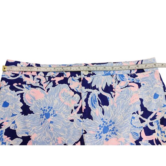Lilly Pulitzer Kelly High Rise Crop Flare Pants Navy Amore Please Womens Size 6 - Picture 5 of 7